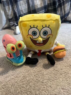 Nickelodeon SpongeBob SquarePants and Gary Plush Toy - Yellow